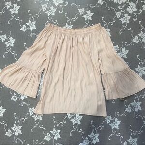 Ramy Brook Off The Shoulder Long Sleeve Top Sz Small